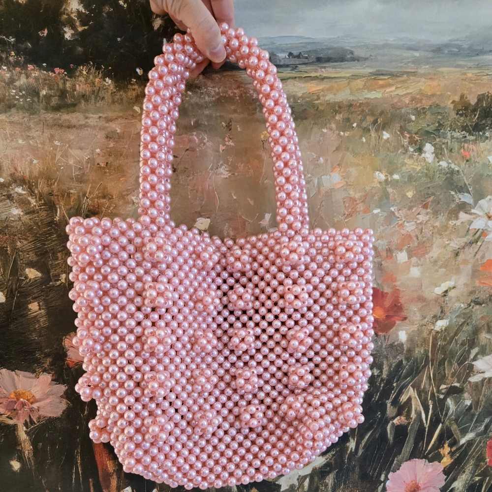 Lulus Blush Pink Pearl Tote Bag